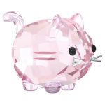 Swarovski chubby cats gatto rosa