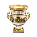 Versace i love baroque vaso su piedistallo 33cm