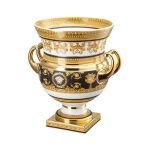 Versace i love baroque vaso su piedistallo 33cm