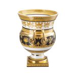 Versace i love baroque vaso su piedistallo 33cm