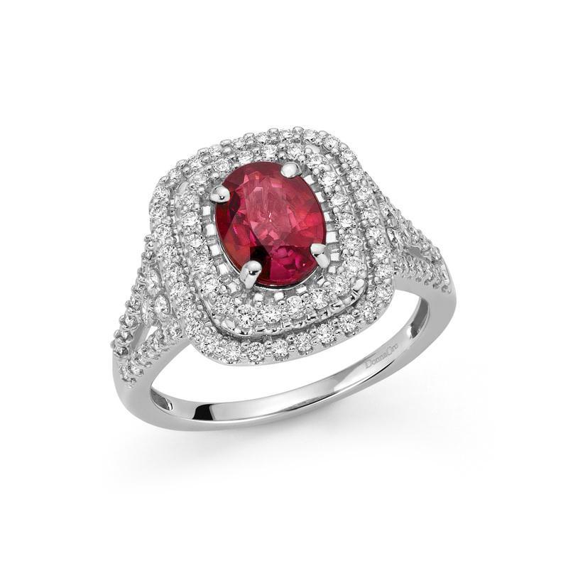 Donnaoro anello con rubino e diamanti Donnaoro anello con rubino e diamanti