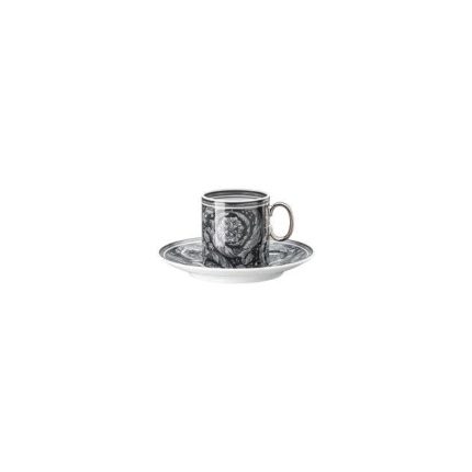 Versace tazza espresso con piattino barocco haze