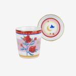 Baci milano set di 6 tazze caffe decori misti con piattino mamma mia