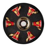 Versace set di 6 tazze espresso con piattini medusa rosso