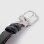 Piquadro Cintura uomo reversibile blu - nera in pelle con fibbia ad ardiglione