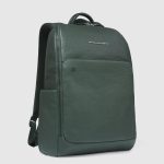 Piquadro Zaino uomo verde - verde scuro in pelle porta pc 15,6" personalizzabile Black Square