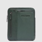 Piquadro Borsello a tracolla uomo verde - verde scuro in pelle porta iPad