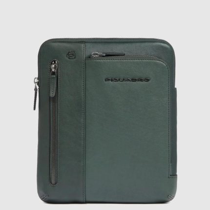 Piquadro Borsello a tracolla uomo verde - verde scuro in pelle porta iPad