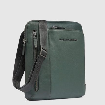 Piquadro Borsello a tracolla uomo verde - verde scuro in pelle porta iPad