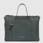Piquadro Borsa da lavoro donna espandibile verde - verde scuro in pelle porta pc 15,6" Circle
