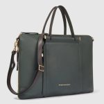 Piquadro Borsa da lavoro donna espandibile verde - verde scuro in pelle porta pc 15,6" Circle