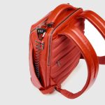 Piquadro Zaino arancio in pelle porta pc 14" personalizzabile Blue Square