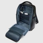 Piquadro Zaino in pelle mogano porta pc 15,6" personalizzabile Blue Square