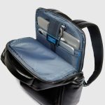 Piquadro Zaino in pelle mogano porta pc 15,6" personalizzabile Blue Square