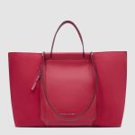 Piquadro Shopping bag rossa in tessuto e pelle porta pc 15,6" pieghevole Lyra