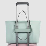 Piquadro Shopping bag verde in tessuto e pelle porta pc 15,6" pieghevole Lyra