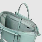 Piquadro Shopping bag verde in tessuto e pelle porta pc 15,6" pieghevole Lyra