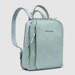 Piquadro Zaino donna verde in tessuto e pelle porta iPado 12,9'' Lyra