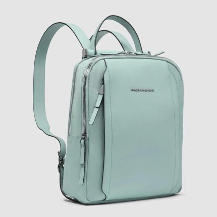 Piquadro Zaino donna verde in tessuto e pelle porta iPado 12,9'' Lyra