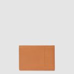 Piquadro Portafogli uomo arancione in pelle con porta documenti Atlas