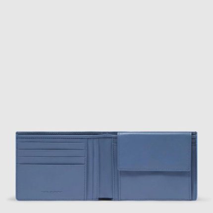 Piquadro Portafogli uomo avio in pelle con portamonete Atlas