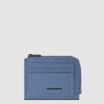 Piquadro Portamonete avio in pelle con porta documenti e carte di credito Atlas