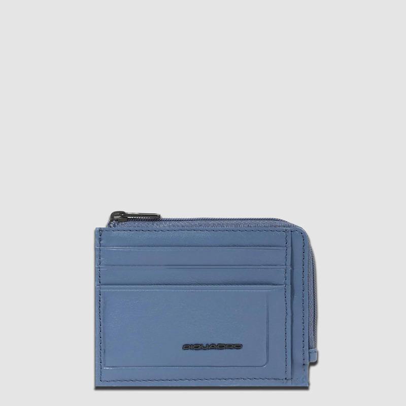 Piquadro Portamonete avio in pelle con porta documenti e carte di credito Atlas Piquadro Portamonete avio in pelle con porta documenti e carte di credito Atlas