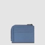 Piquadro Portamonete avio in pelle con porta documenti e carte di credito Atlas