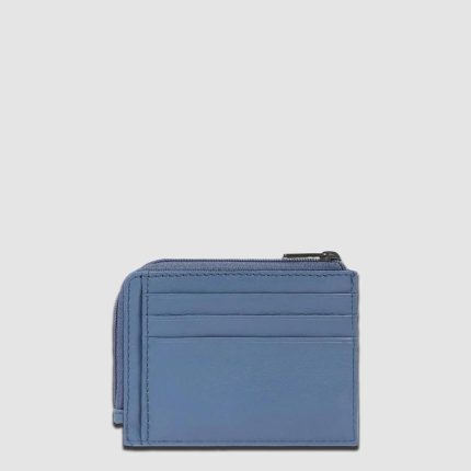 Piquadro Portamonete avio in pelle con porta documenti e carte di credito Atlas