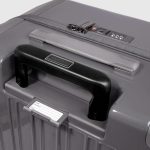 Piquadro Trolley medio rigido grigio in policarbonato a quattro ruote Pop