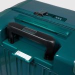 Piquadro Trolley medio rigido verde in policarbonato a quattro ruote Pop