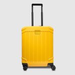 Piquadro Trolley da cabina rigido giallo in policarbonato personalizzabile Pop