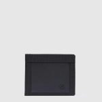 Piquadro Portafogli uomo nero in tessuto e pelle con porta documenti rimovibile Orion
