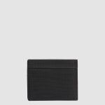 Piquadro Portafogli uomo nero in tessuto e pelle con portamonete Orion