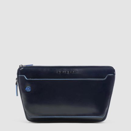 Piquadro Marsupio blu in pelle con attacchi tracolla riposizionabili Blue Square