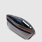 Piquadro Marsupio mogano in pelle con attacchi tracolla riposizionabili Blue Square