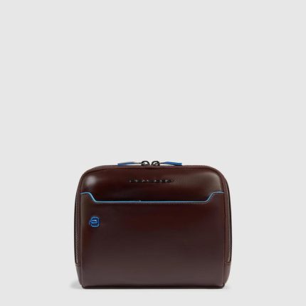 Piquadro Borsello mogano in pelle Blue Square