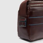 Piquadro Borsello mogano in pelle personalizzabile Blue Square