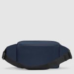 Piquadro Marsupio uomo blu in tessuto riciclato