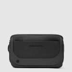 Piquadro Marsupio uomo nero in tessuto riciclato