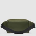 Piquadro Marsupio uomo verde in tessuto riciclato
