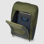 Piquadro Monospalla uomo verde in tessuto riciclato