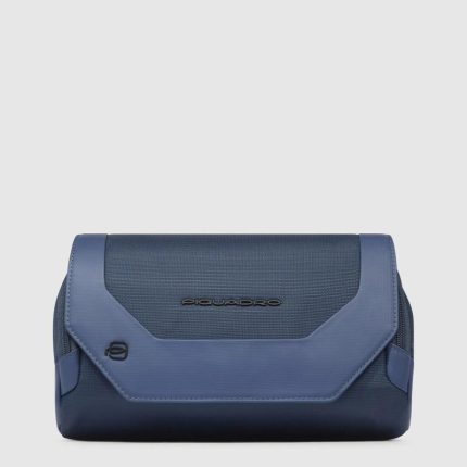 Piquadro Marsupio blu in tessuto riciclato