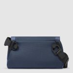 Piquadro Marsupio blu in tessuto riciclato