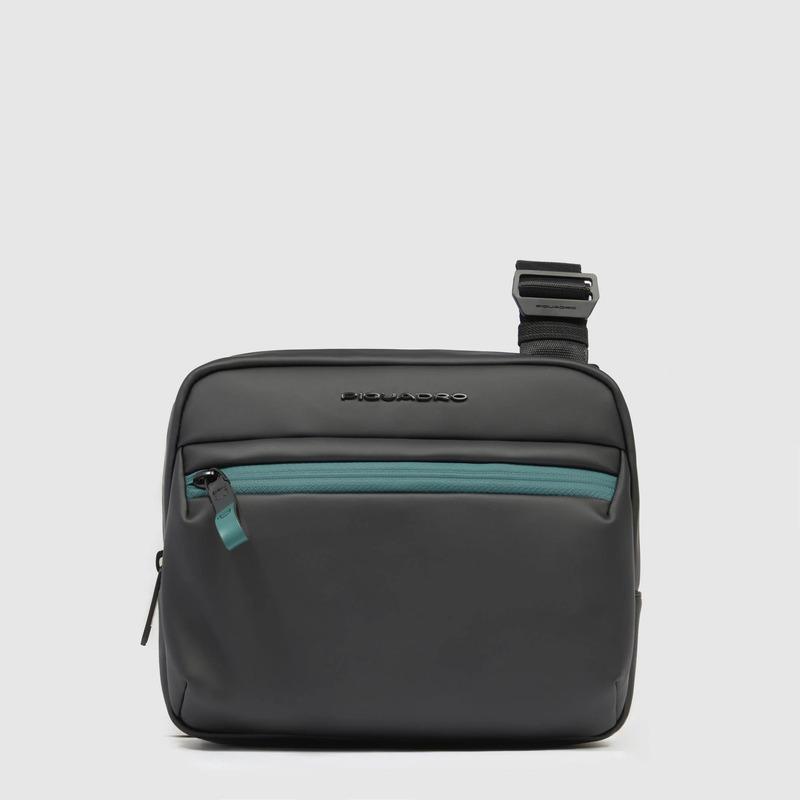 Piquadro Borsello nero in tessuto gommato resistente all'acqua Corner 2.0 Piquadro Borsello nero in tessuto gommato resistente all'acqua Corner 2.0