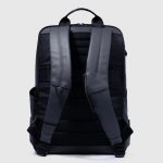 Piquadro Zaino blu in tessuto gommato resistente all'acqua porta pc 15,6" Corner 2.0