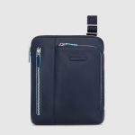 Piquadro Borsello uomo blu in pelle porta iPadlue Square