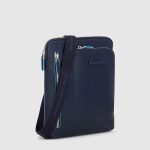 Piquadro Borsello uomo blu in pelle porta iPadlue Square