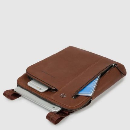 Piquadro Borsello uomo cuoio in pelle a tracolla porta iPadlack Square