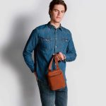 Piquadro Borsello uomo cuoio in pelle Black Square